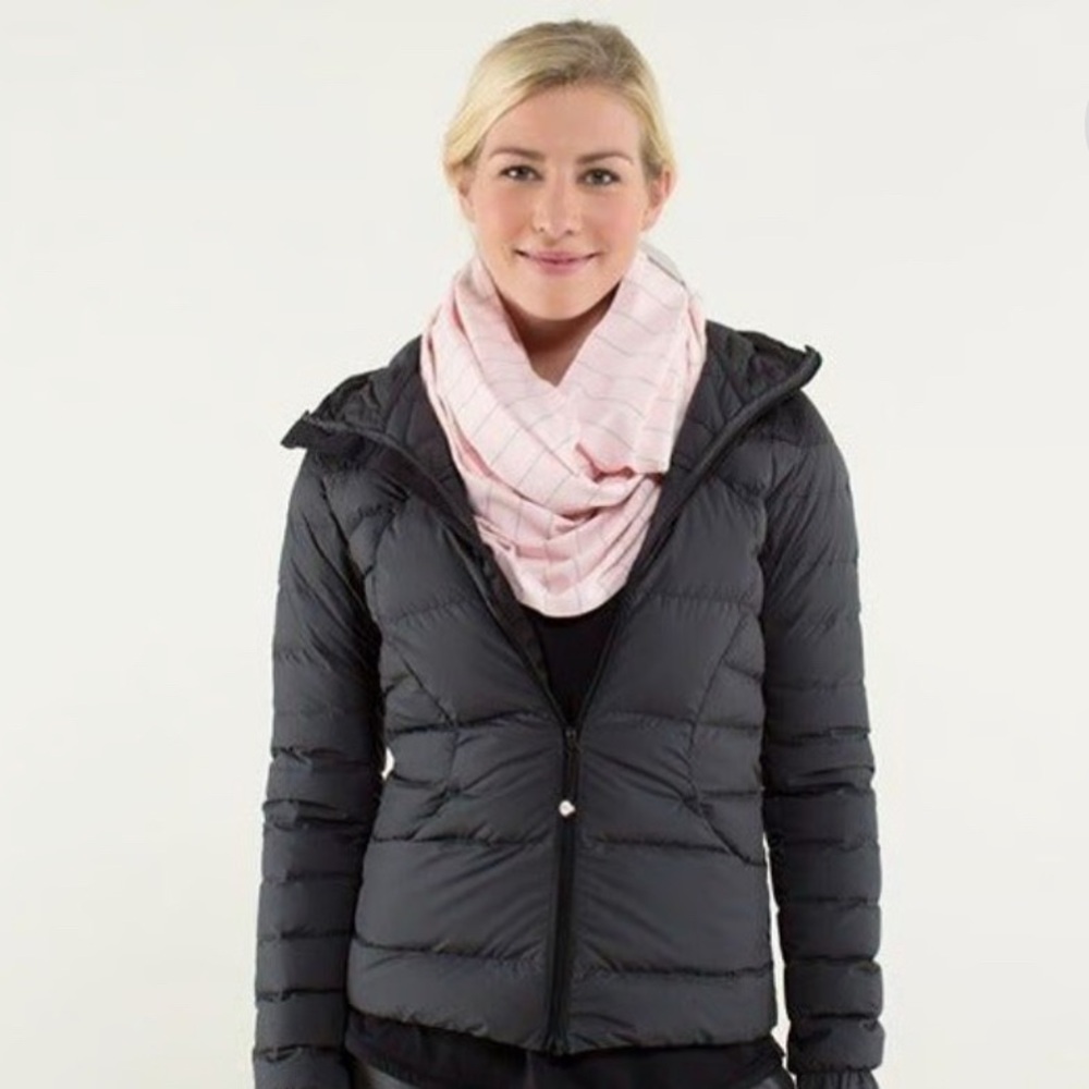 Lululemon Vinyasa Scarf pink striped Multi Wrap Shawl